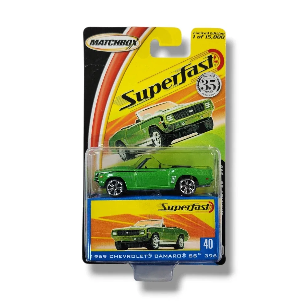 Matchbox Superfast 1969‎ Chevrolet Camaro SS 396 #40 Green